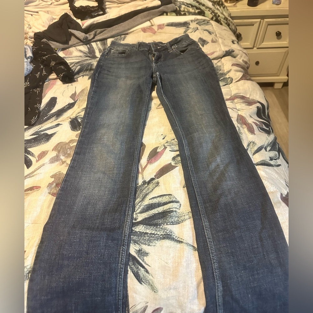 Wrangler Women's Dark Blue Straight Leg Jeans